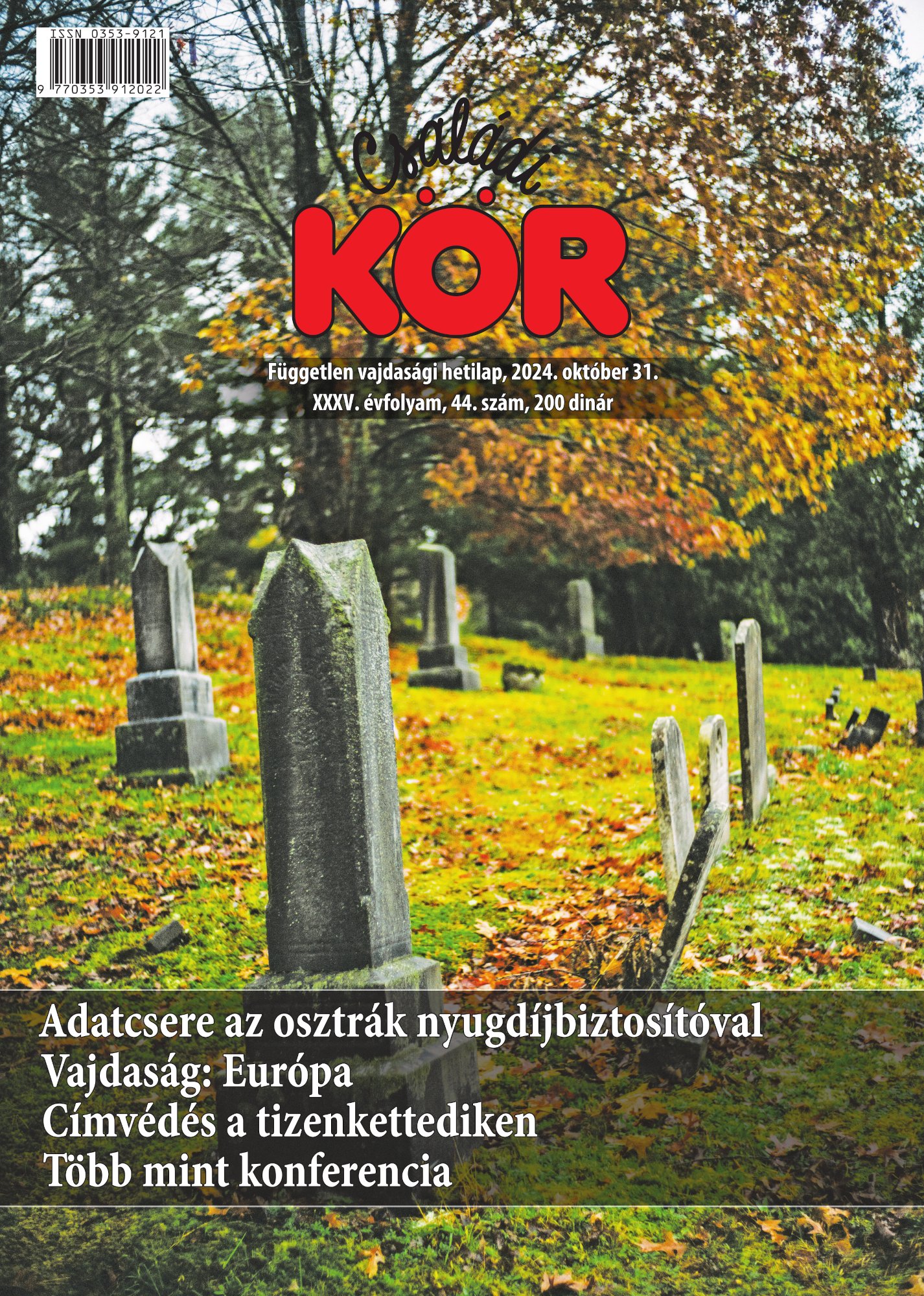 Családi Kör (2024. október 31.) – borito